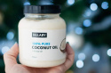 Szczotka do masażu na sucho z szaflerowymi włosiami Hillary + Rafinowany olej kokosowy Hillary 100% Pure Coconut Oil, 500 ml