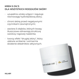 Krem do wszystkich rodzajów skóry Hillary Corneotherapy Intense + 5 oil's, 50 ml